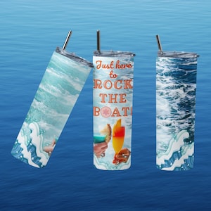 Cruise Tumbler, tumbler for cruise, vacation tumbler for cruise, 20oz skinny tumbler for cruise, keeps drinks cold for hours, cruise cup