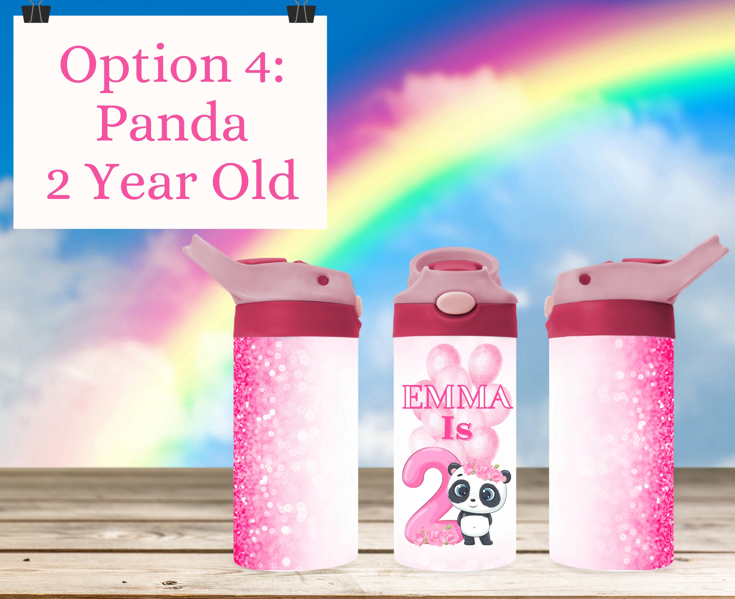 Personalized Birthday Cup for Children Birthday Water Bottle 