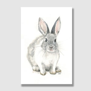 Postkarte Hase / Postkarte mit Briefumschlag / Kinder Geburtstagskarte / Grußkarte / Geschenkkarte / Kunstdruck