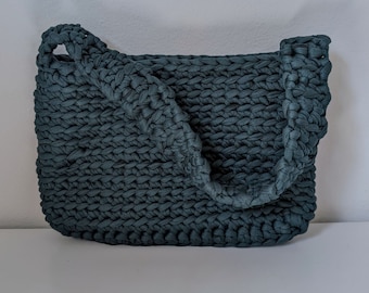 Green summer bag, Shoulder bag, Crochet bag, Handmade bag, Gift for her, Handmade bag, Crochet bag, Made in Italy
