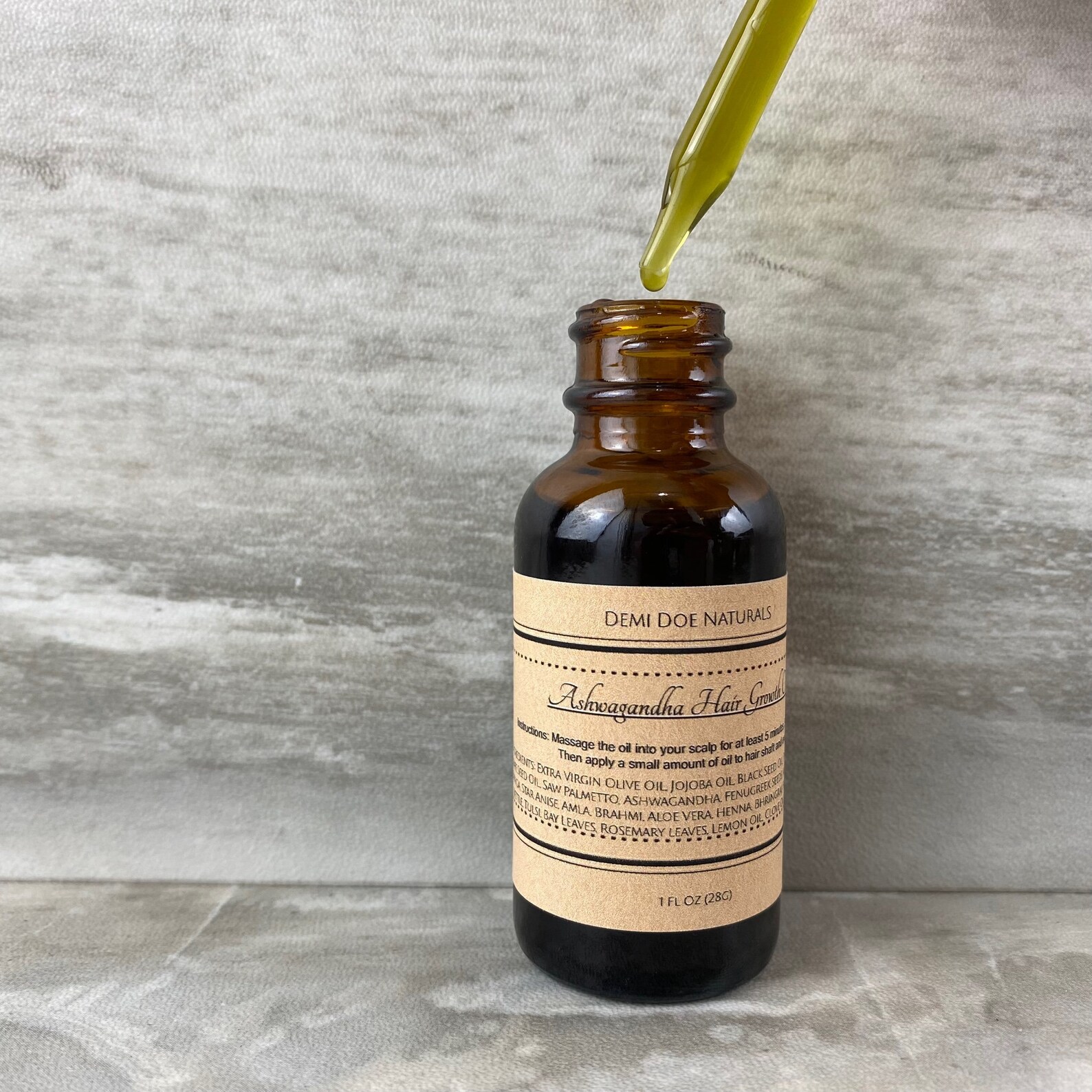 Ashwagandha and Saw Palmetto Herbal Scalp and Hair Oil Etsy