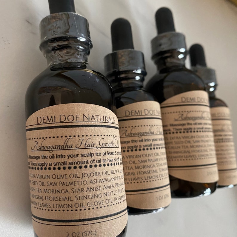 Ashwagandha and Saw Palmetto Herbal Scalp and Hair Oil Etsy