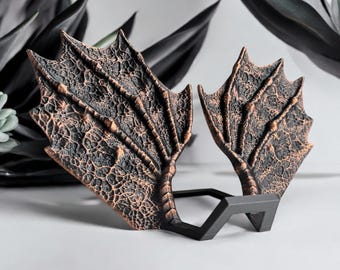 3D Printed Dragon Wing Book Display Velaris Fantasy Book Holder