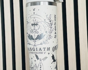 Basgiath War College Tumbler: Vierter Flügel inspirierte 30 Unzen Wasserflasche