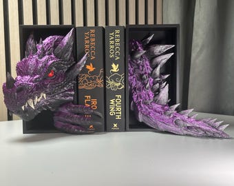 Dragon Book Nook Insert - Velaris ACOTAR Inspired | 3D Printed PLA, Hand-Painted