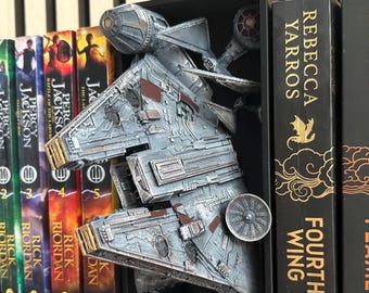 Imperial Star Destroyer Bookend: Hand-Painted 3D Printed Star Wars Decor