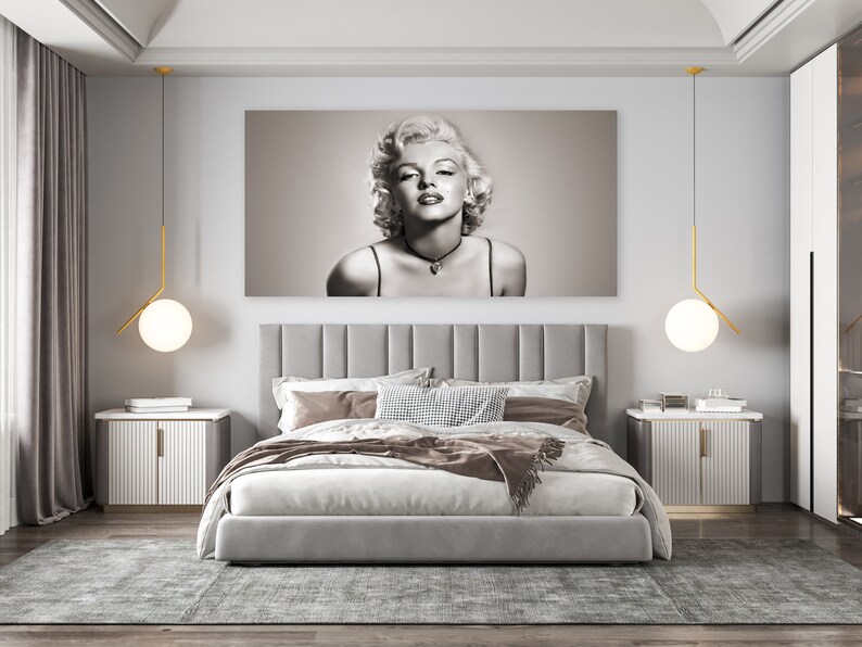 Marilyn Monroe Wall Decor Vintage Huge Canvas Art Vintage Etsy Canada