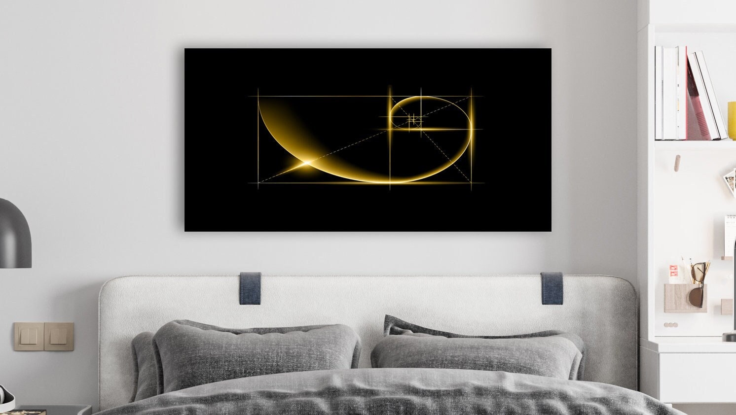 Golden Ratio Wall Decor Huge Canvas Art Abstract Art Etsy