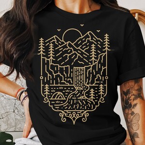 Hiking Camping Nature T-Shirt, Hiking Camping Nature Women&#39;s T-Shirt, Hiking Camping Nature Men&#39;s T-Shirt, Hiker Gift Shirt, Road Trip Shirt