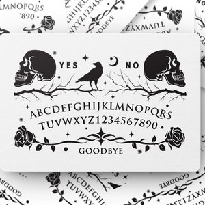 Spirit Board Vinyl Sticker, Ghost Hunting Sticker, Halloween Sticker, Paranormal Sticker, Laptop Sticker, Water Bottle Sticker