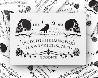 Spirit Board Vinyl Sticker, Ghost Hunting Sticker, Halloween Sticker, Paranormale Sticker, Laptop Sticker, Waterfles Sticker
