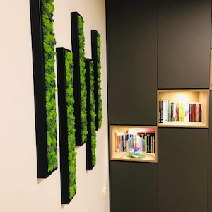 Wooden moss panel | Moss Wall Panels | Moss Wall Art | living Moss Wall | Preserved Moss wall hanging | Reindeer moss | Real Moss Decor |