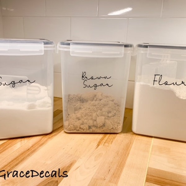 Pantry Organization Labels - Custom Decals