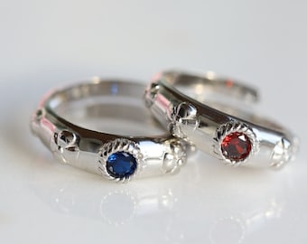 925 Sterling Silver Couple Rings -Howls Ring-HMC Inspired-Anime Rings