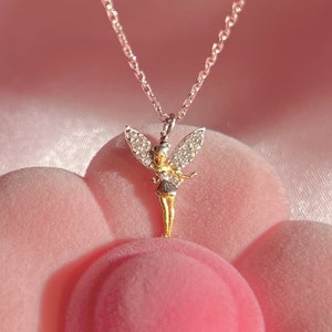 Fee Minimalist Halskette, Zierliche Rosetta Anhänger Geschenk -925 Sterling Silber
