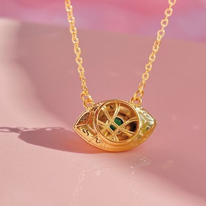 Auge von Agamotto Halskette, Doktor Agamotto Halskette, Geek Schmuck, Superheld Halskette
