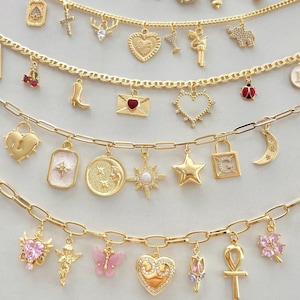 Crea la tua collana o bracciale con charms – Gioielli personalizzati – Oro, Vintage, Mare & Y2K – Anti-ossidazione
