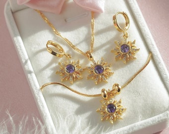Sun Set - Princess Sun Necklace-Sun Bracelet-Sun Earrings