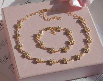 Sun Necklace+Bracelet Set - Princess Necklace+Bracelet Set