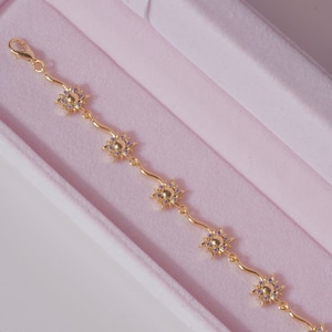 Sun Bracelet-Princess Bracelet-Gold Plated