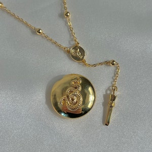 LDR Style v.3 - Rosary Emerald  Round Necklace - Round Necklace -Snake Necklace