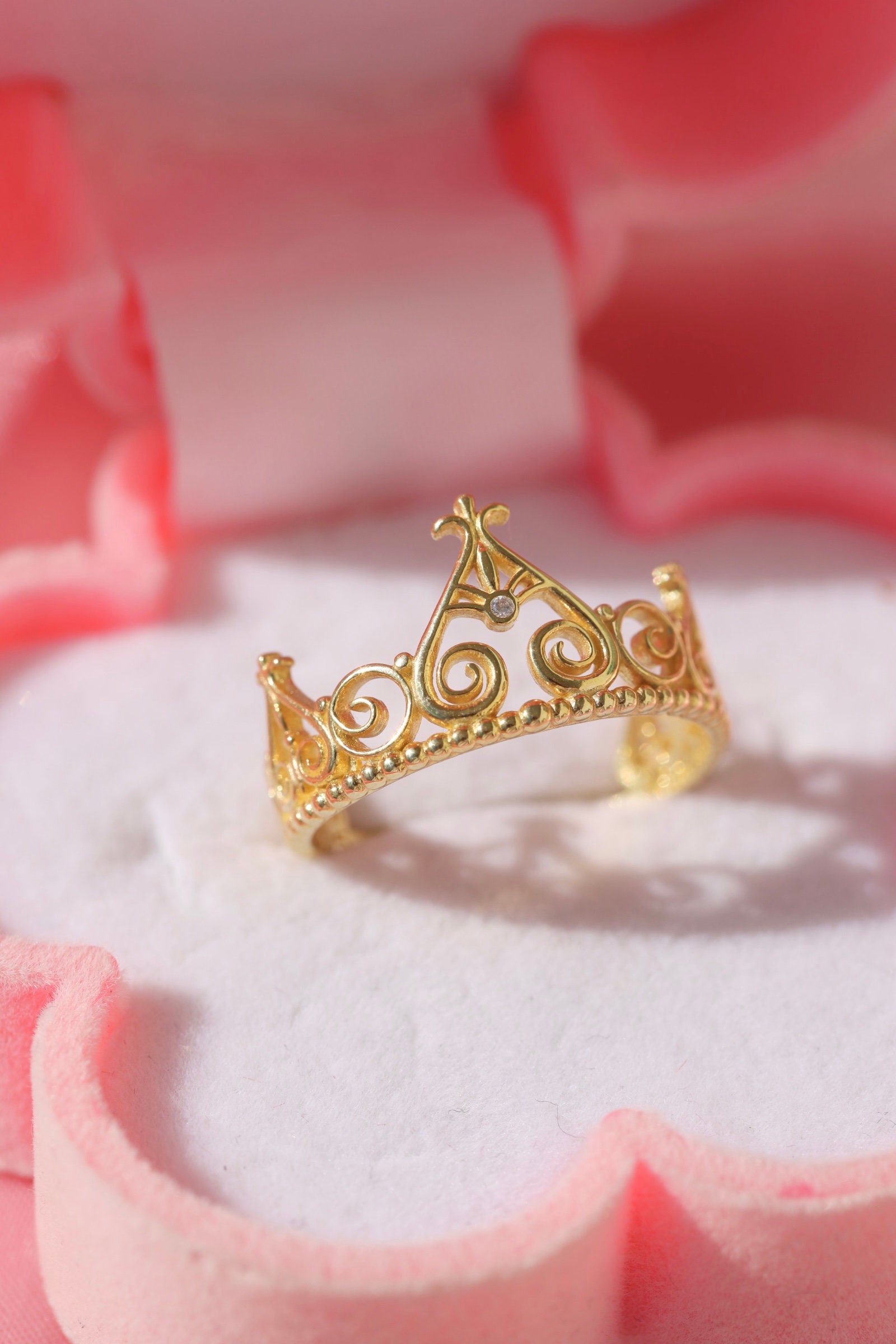 Anneliese's Crown Ring - 925 Sterling Silver - Princess Ring