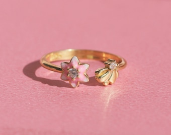Anello Blossom of Hua Mulan Ispirato al leggendario anello Bloom