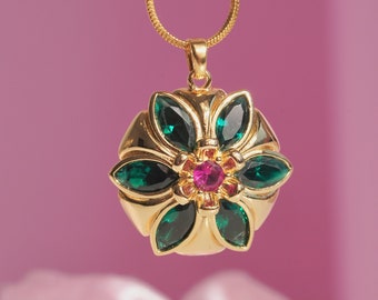 Paris Promise Necklace – Romantic Vintage Gold Pendant – French Inspired Jewelry Gift for Her-Anastasia