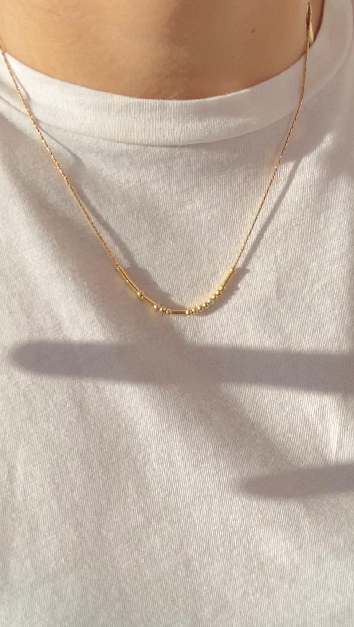 Morse code necklace - Etsy 日本