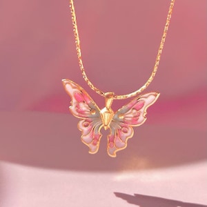 Collier papillon pour fées, collier papillon magique - collier Mariposa