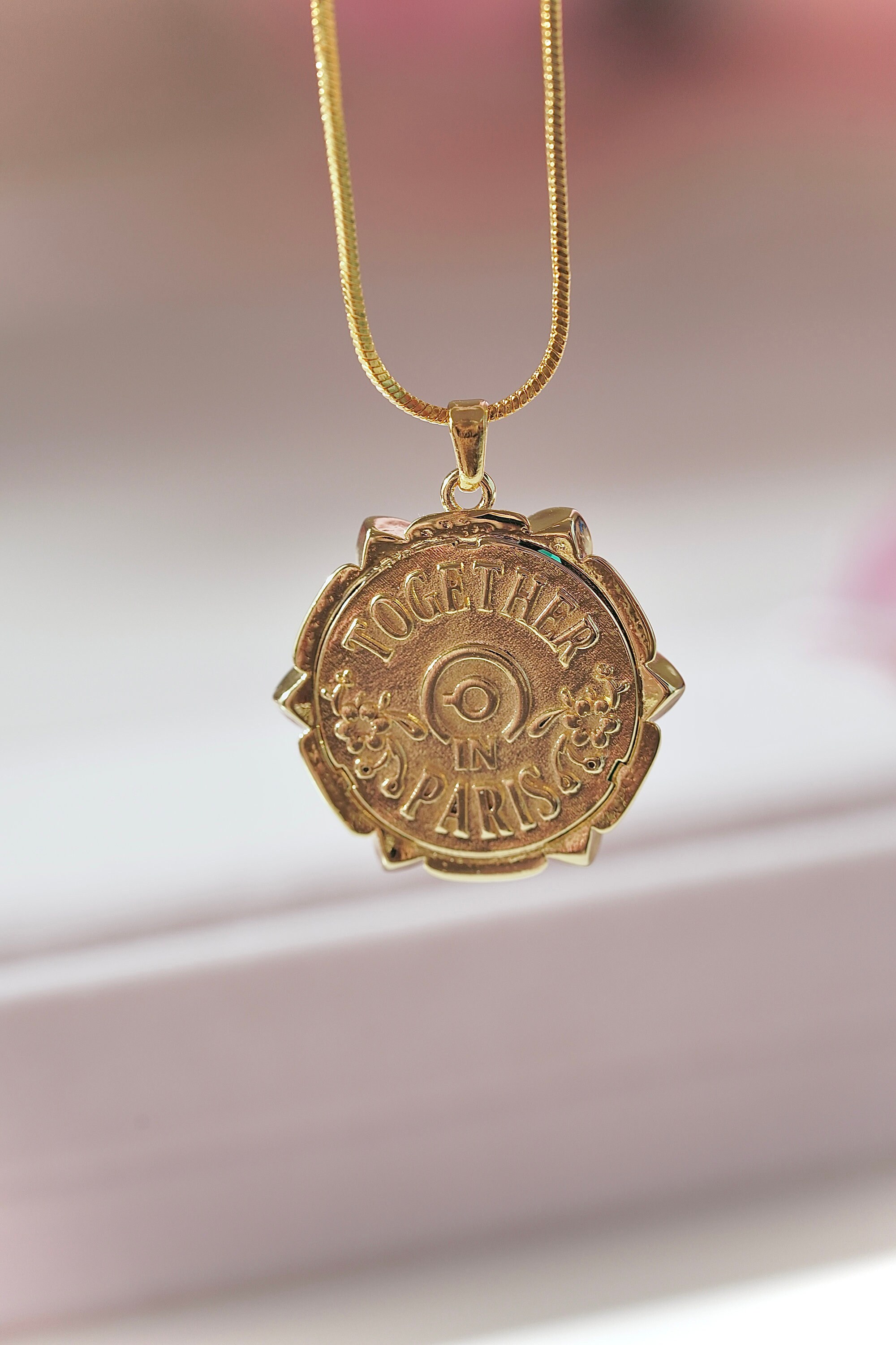 Together in Paris Necklace v2, Anya Romanov, Anastasia Cosplay, Anastasia Music Box, Gift for Her