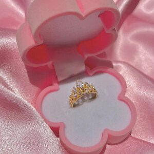 Princess Crown Ring, Princess Jewelry, Princess Crown Engagement Ring, Geek Jewelry image 3