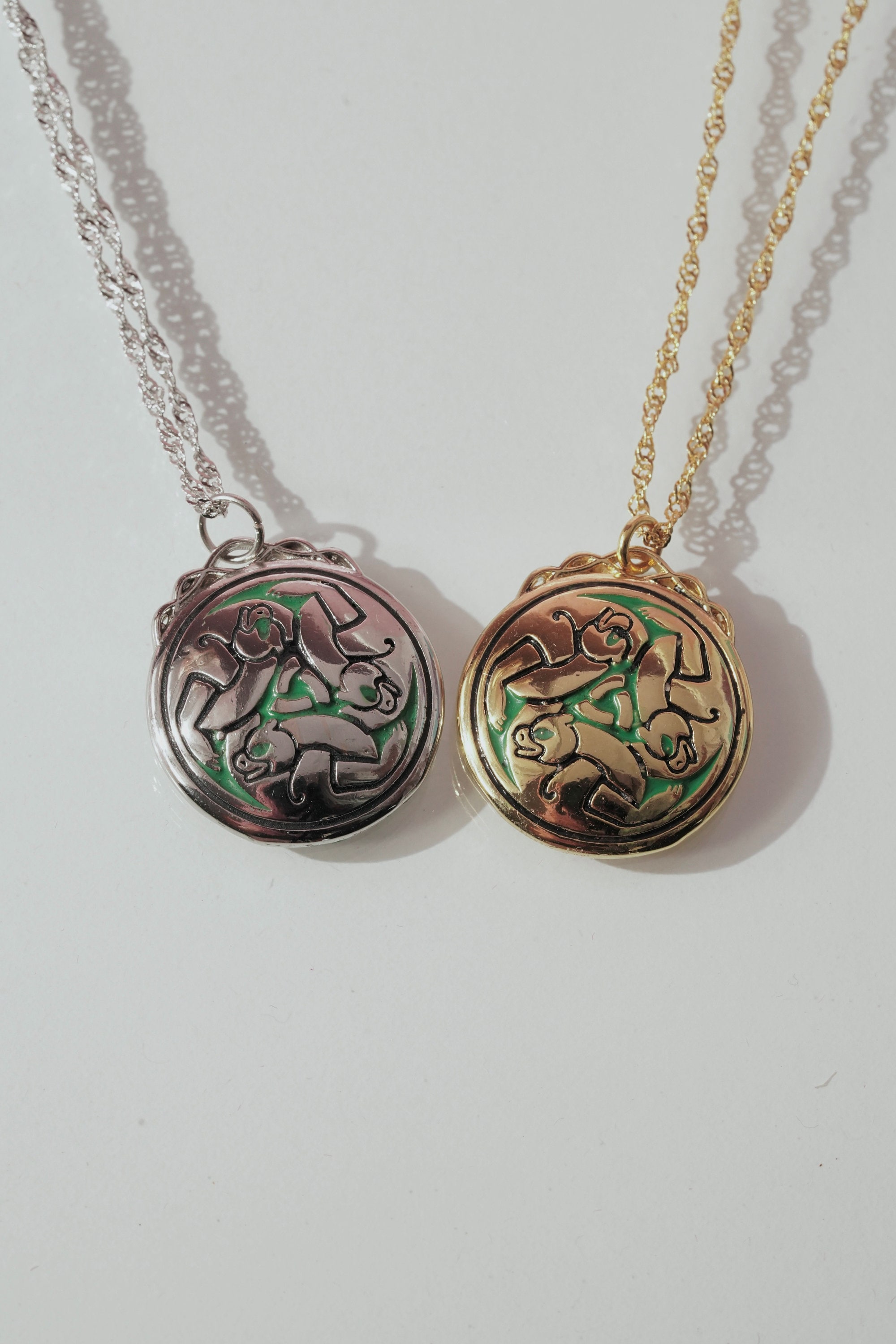 Merida Inspired -princess Jewelry, Celtic Three Bears Necklace