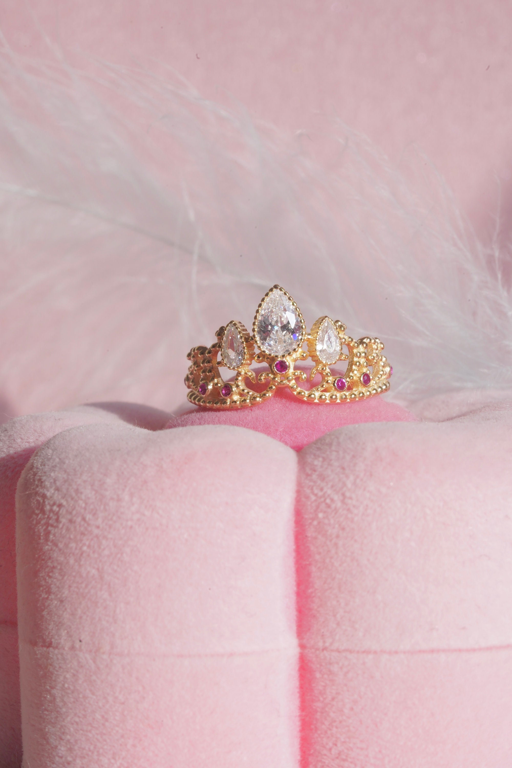Princess Crown Ring, Princess Jewelry, Princess Crown Engagement Ring, Geek Jewelry