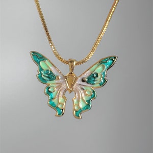 18k Gold Plated Fairytopia Elina Butterfly Necklace Magical - Etsy