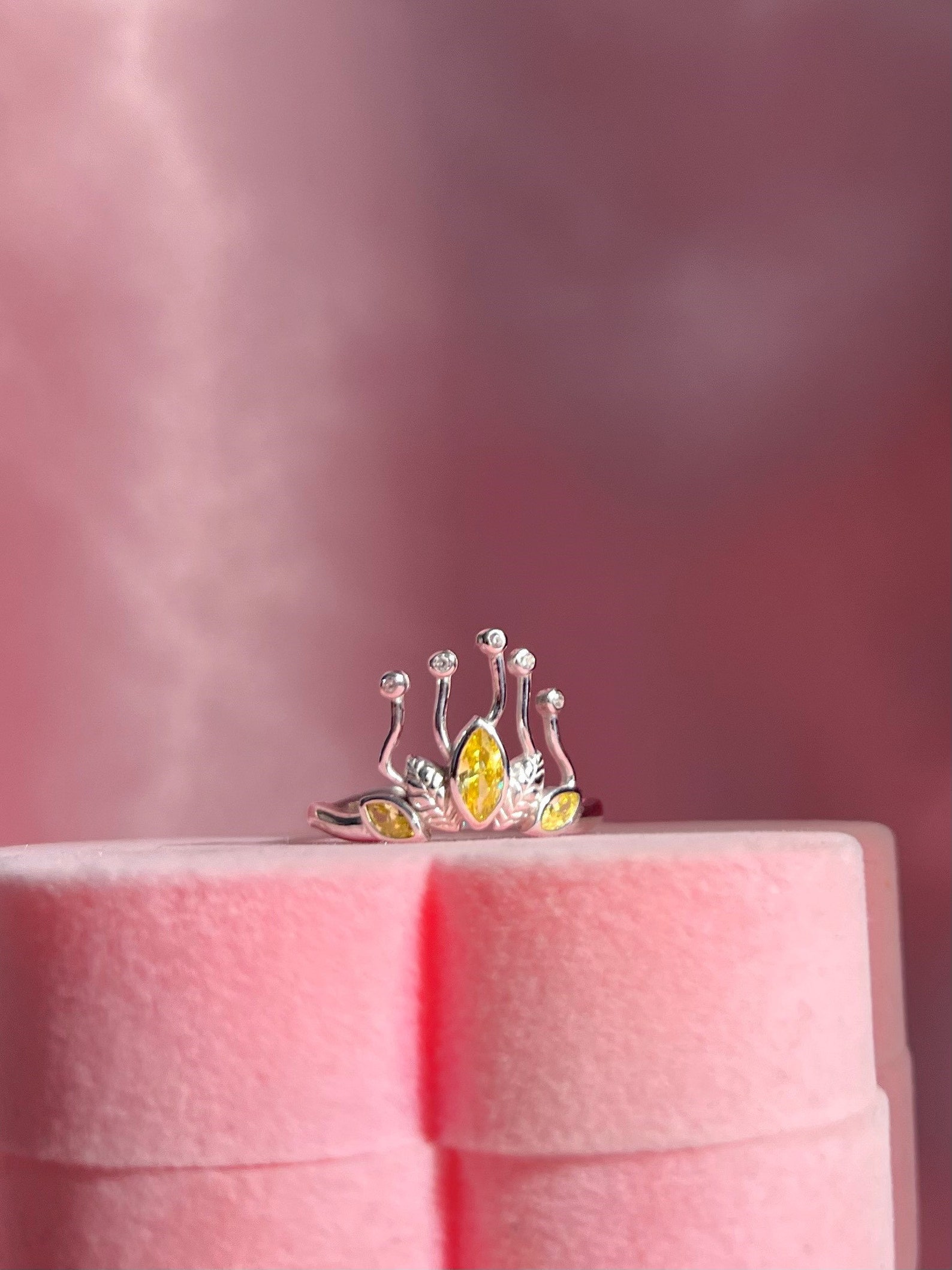 Tiana Wedding Crown Ring Princess Tiana Headpiece 925K Etsy