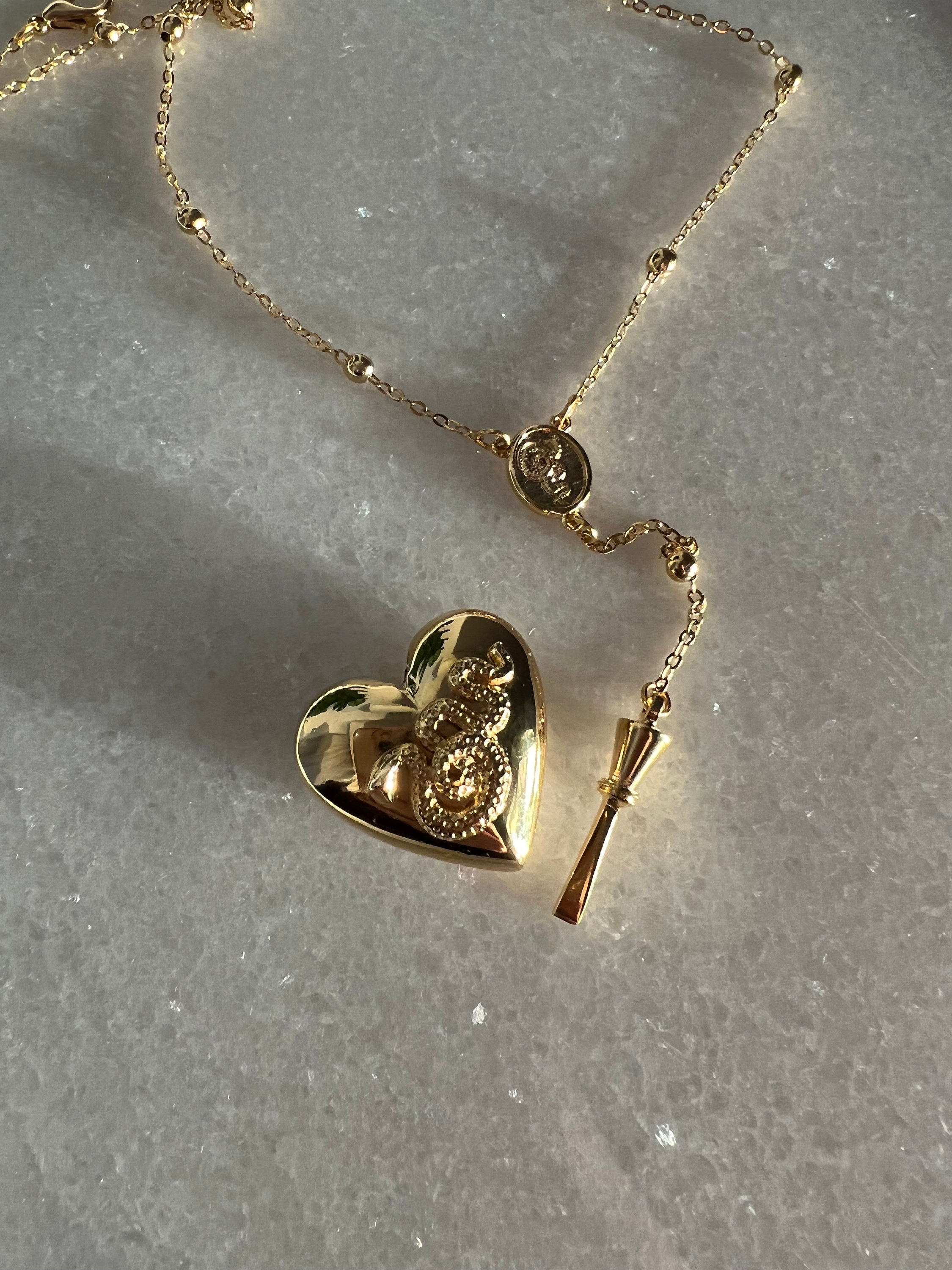 Lana Del Rey Endless Summer Tour Rare Gold Heart Shaped Necklace W/coke  Spoon | #1786583981