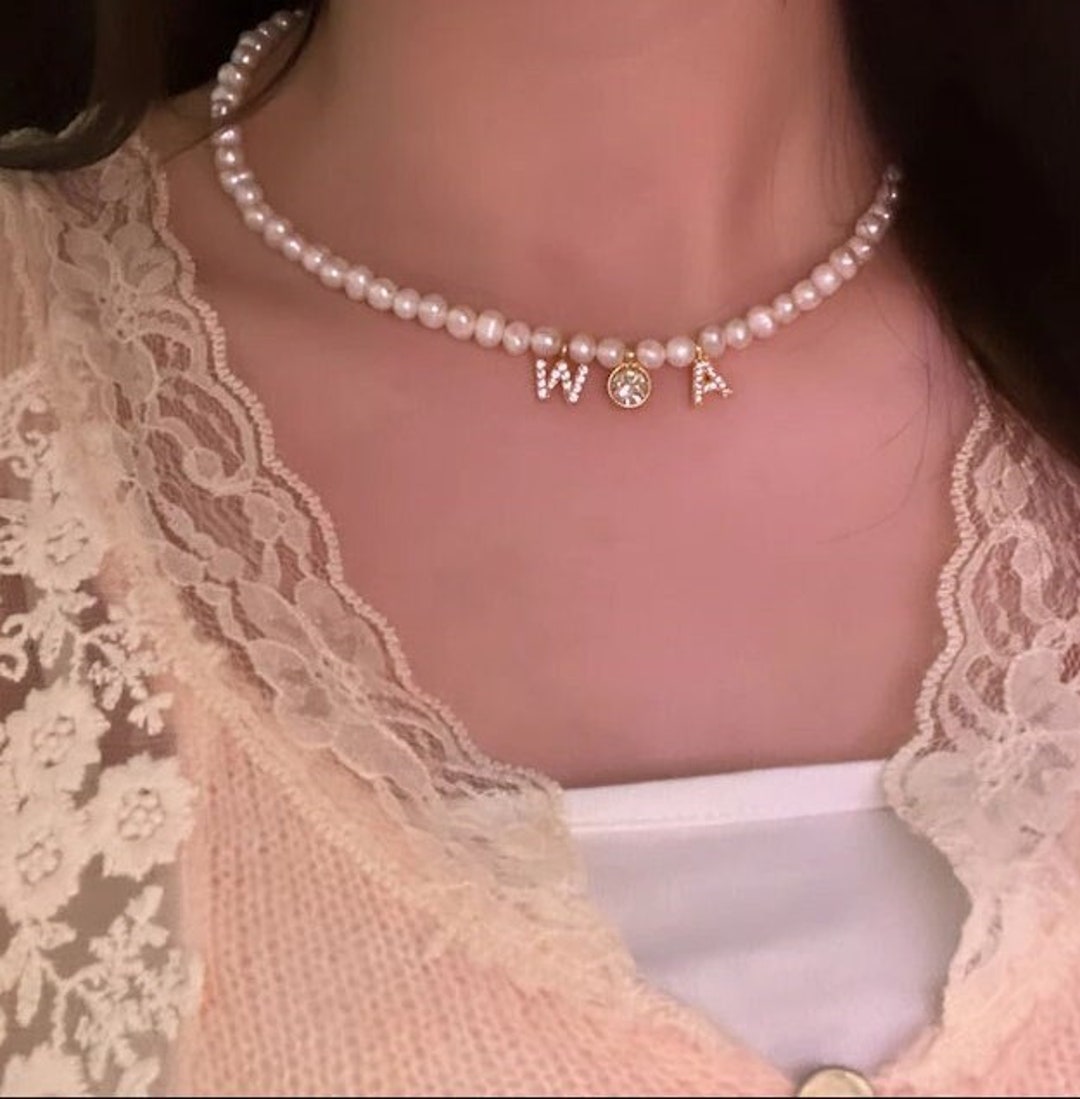 Real Freshwater Pearl Necklace lana AW Necklace customized Pearl