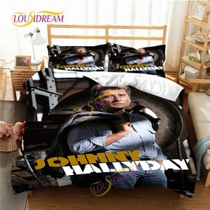 Johnny Hallyday Pillowcases Duvet Cover Set Gang