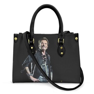 Sac à main Johnny Hallyday Rester vivant/noire