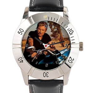 Personalized Johnny Hallyday watch Noir 3