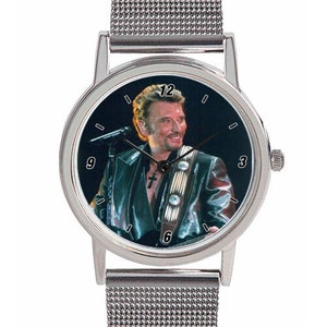 Personalized Johnny Hallyday watch Bracelet métal