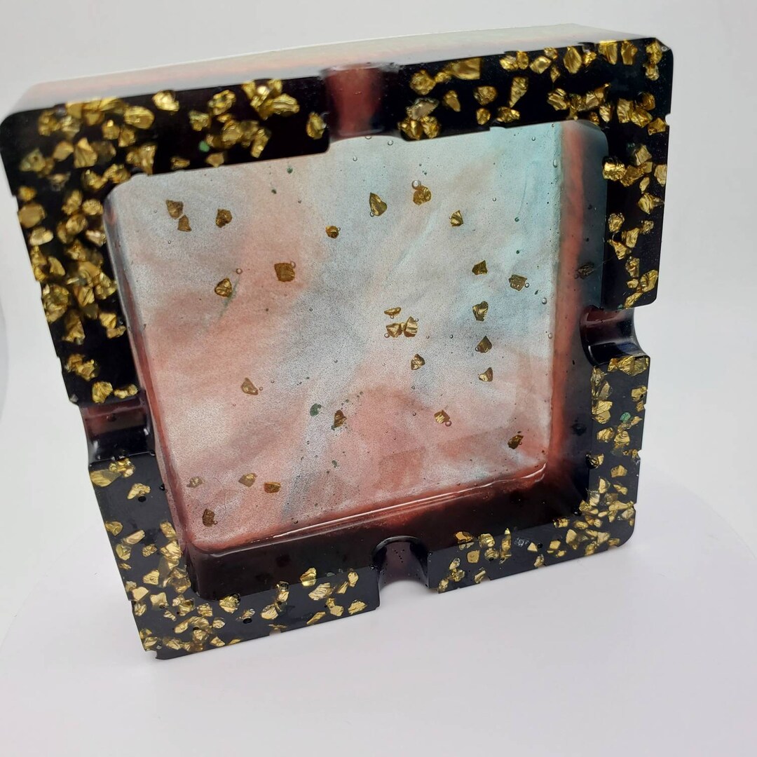 Rainbow Ashtray, Unique Ashtray, Custom Ashtray, Handmade Ashtray