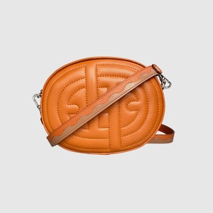 Designer Tan Lambskin Quilted bum bag, mini bag with detachable  strap, classic quilted mini bag