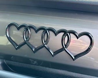 ★EMIS★HEART LETTERING LOGO BONNET Genuine Datsun 280zx S130 Front Hood Bonnet Emblem Badge