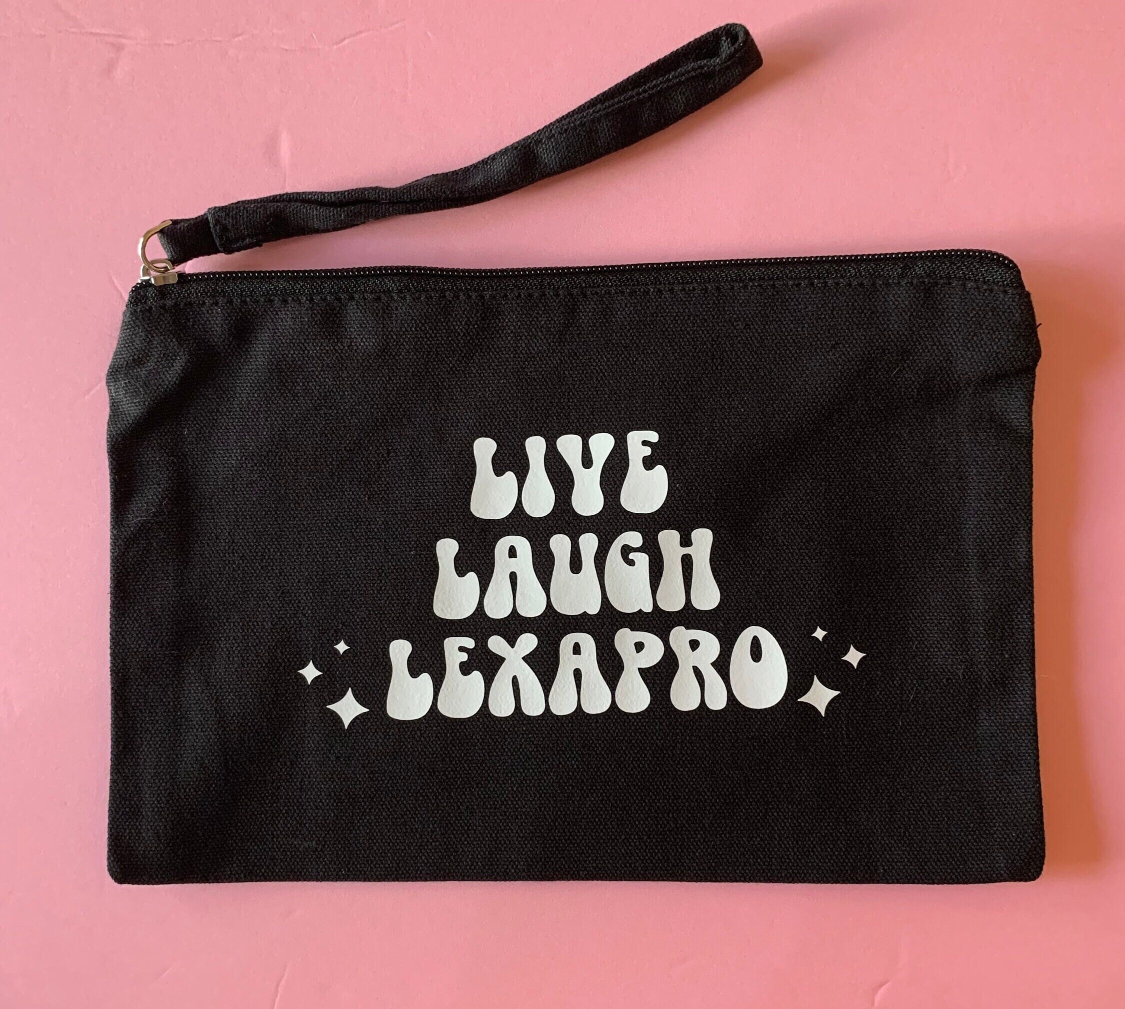 Live Laugh Lexapro SSRI Medicine Reminder Sticker For