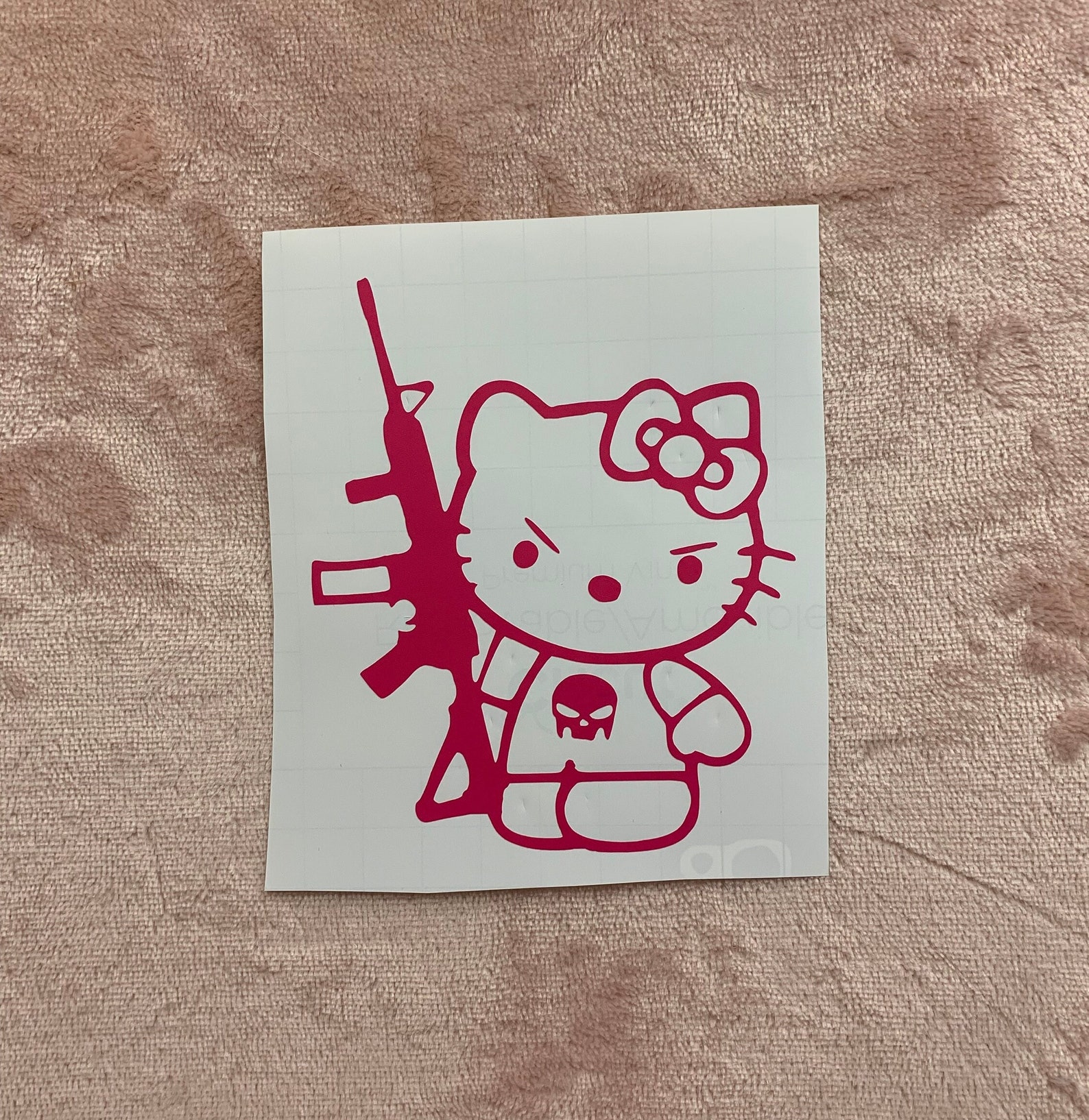 Gangsta HK Naughty XXX Hello Kitty Decal Sticker. Ak47 Etsy