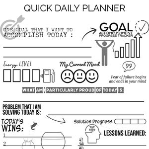 Quick Interactive Daily Planner