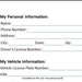 Personal Information Card - Etsy