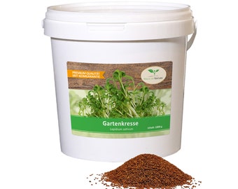 1kg Gartenkresse Samen Vorratseimer | Frische Kchenkruter Microgreens |  Gesunde Ernhrung Kochen | Kresse Saatgut Keimgarantie Gropackung - Etsy.de
